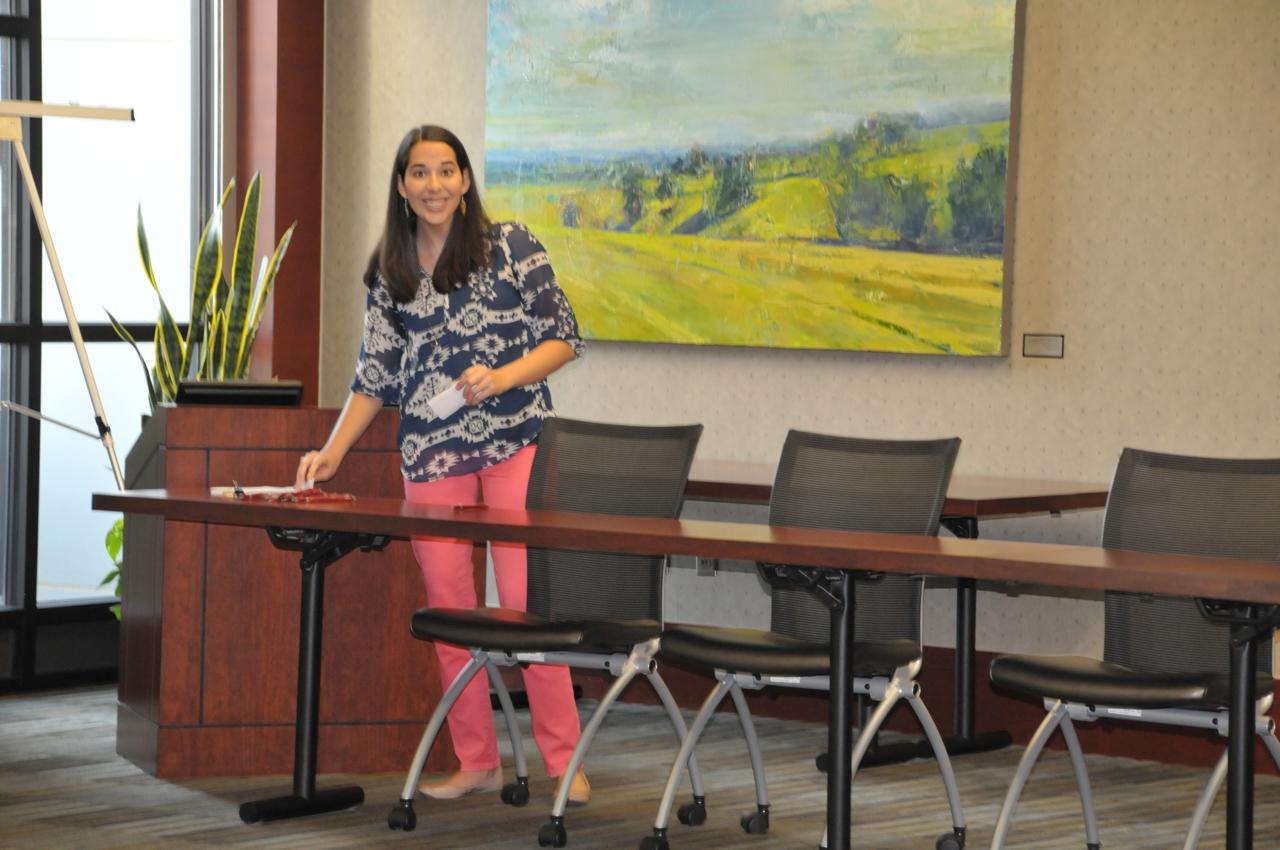 Haley Carman, CU School of Education senior from  Berea, Ky., spoke at the Frankfort Campaign for the  Commonwealth luncheon. (Campbellsville  University Photo by Linda Waggener)